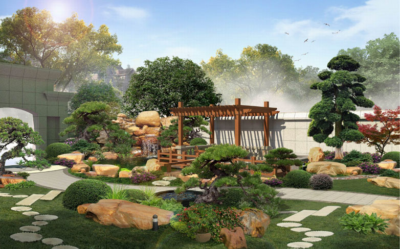 東陽世紀花城花園設計施工案例