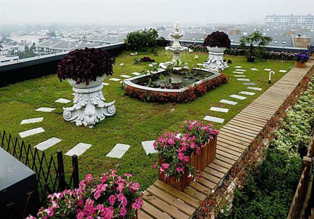 屋頂花園設計實景圖2