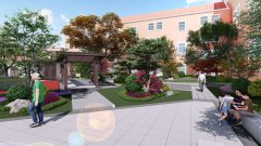西渡學(xué)校內(nèi)庭院設(shè)計施工案例